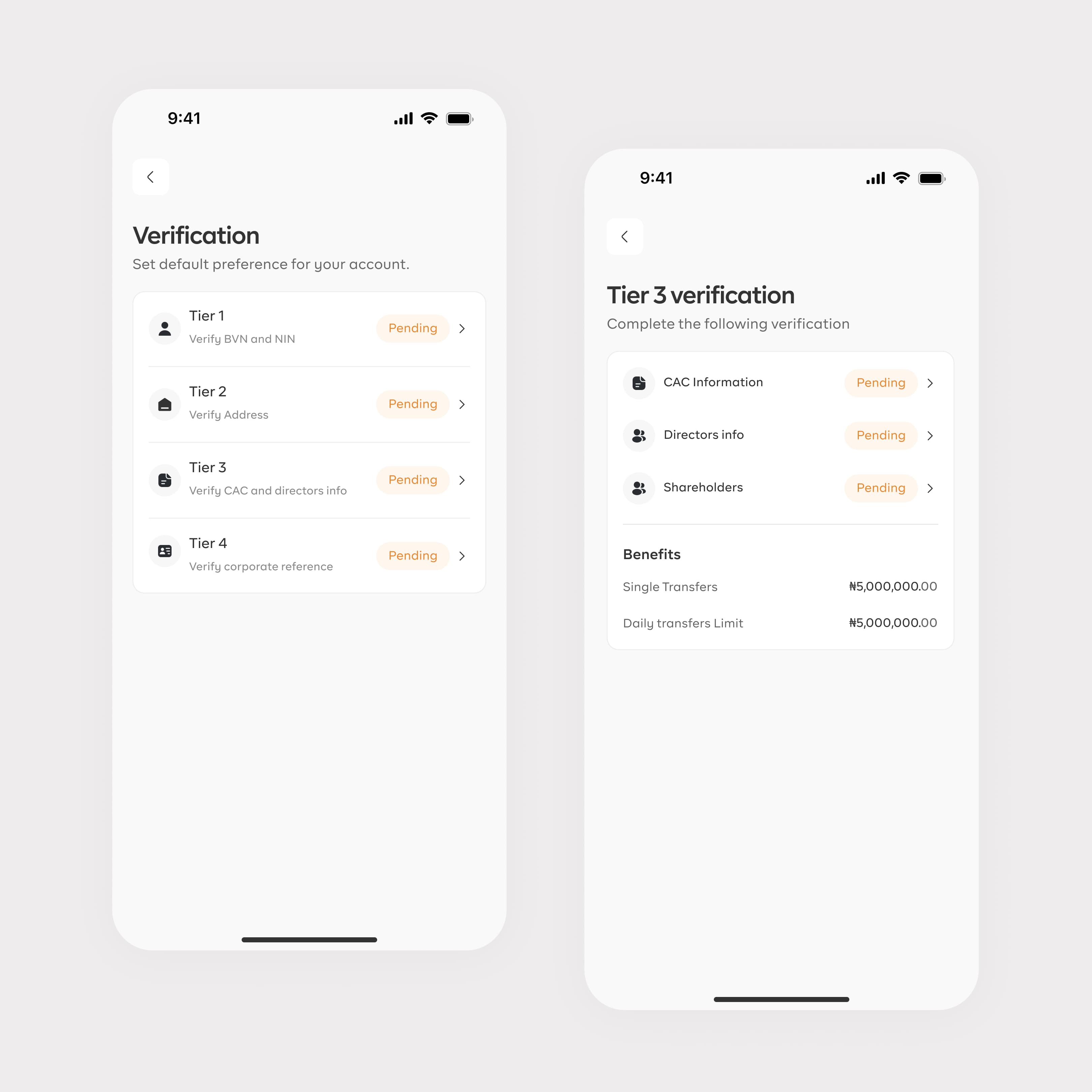 KYC verification screen 4