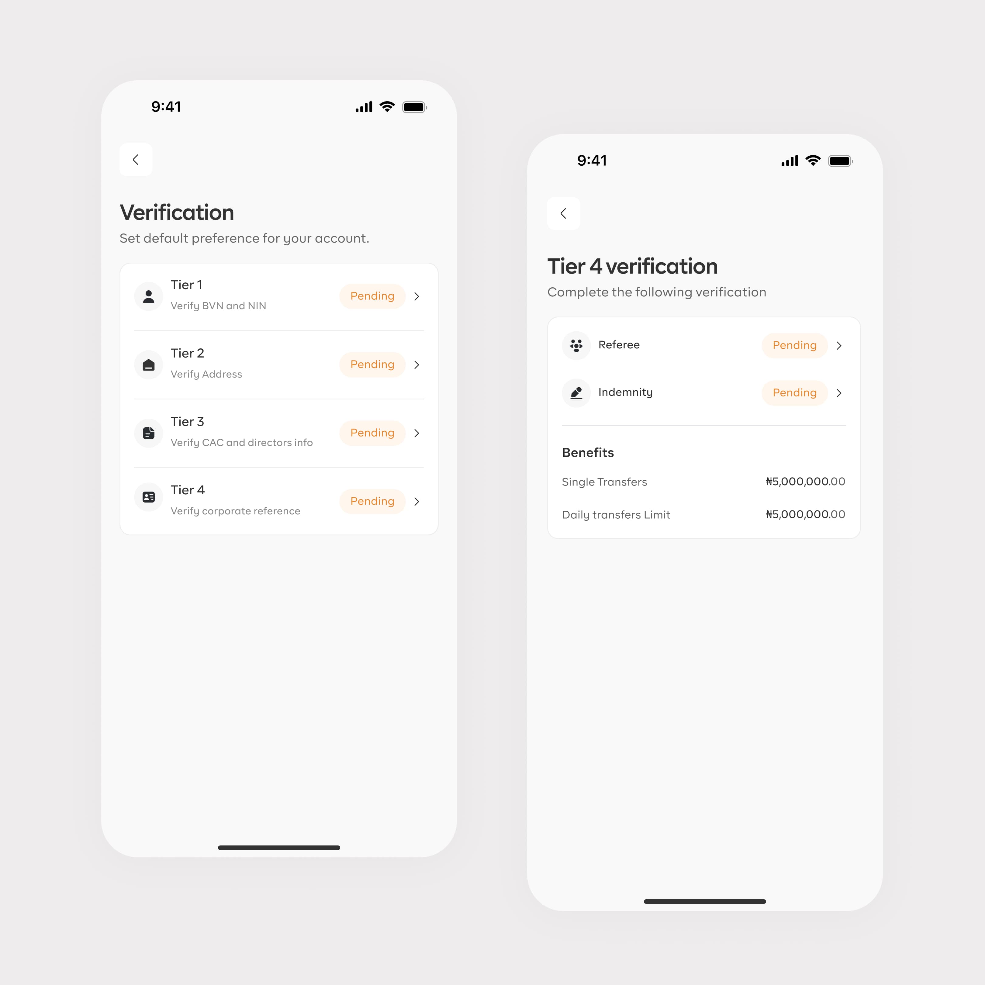 KYC verification screen 5