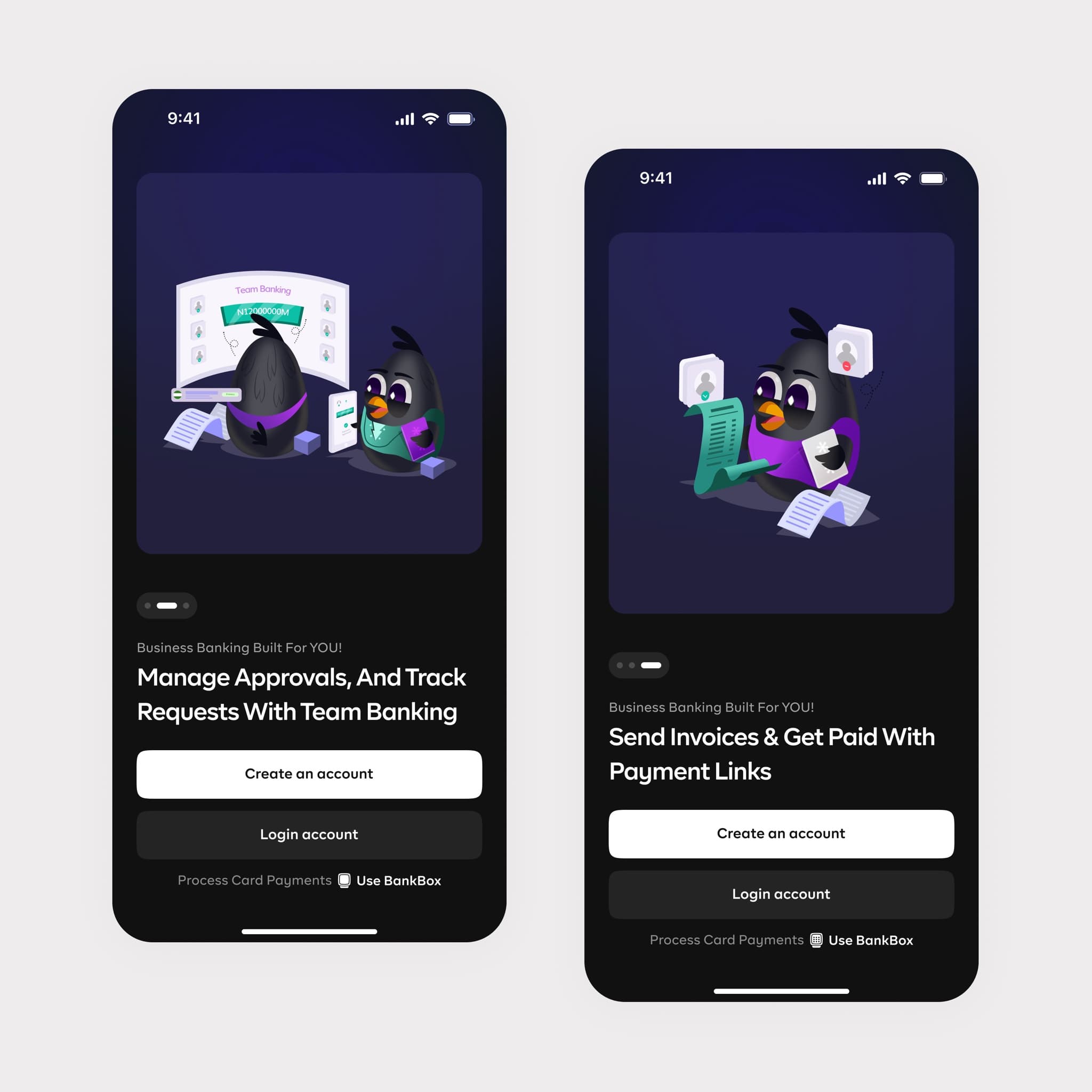 Bankbox onboarding screen 2